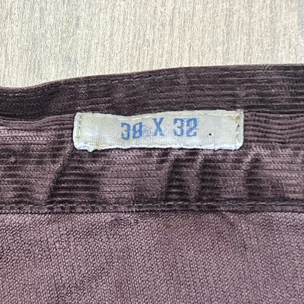 Polo Ralph Lauren Dungarees Mens Corduroy Straight Leg Pants Brown 38x32 vintage